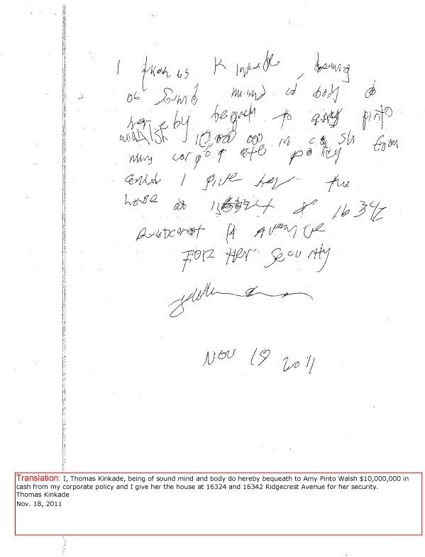 Will your wishes be honored? Handwritten will